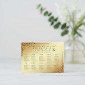 Modern Seating Arrangement Template - Editable Cla 名刺 (スタンド正面)