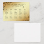 Modern Seating Arrangement Template - Editable Cla 名刺 (正面/裏面)