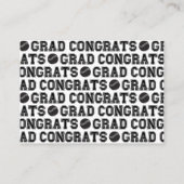 Modern Senior Baseball Player Thank You エンクロージャーカード (裏面)