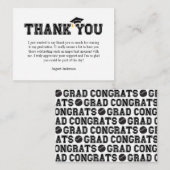 Modern Senior Baseball Player Thank You エンクロージャーカード (正面/裏面)