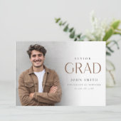 Modern Senior Grad Photo Master Graduation 案内状 (スタンド正面)