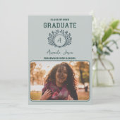 Modern Senior Graduation Photo Party 招待状 (スタンド正面)