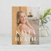 Modern Serif Graduation Announcment 招待状 (スタンド正面)