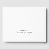 Modern Serif Typography Editorial Wedding ゲストブック (裏面)