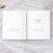Modern Serif Typography Editorial Wedding ゲストブック