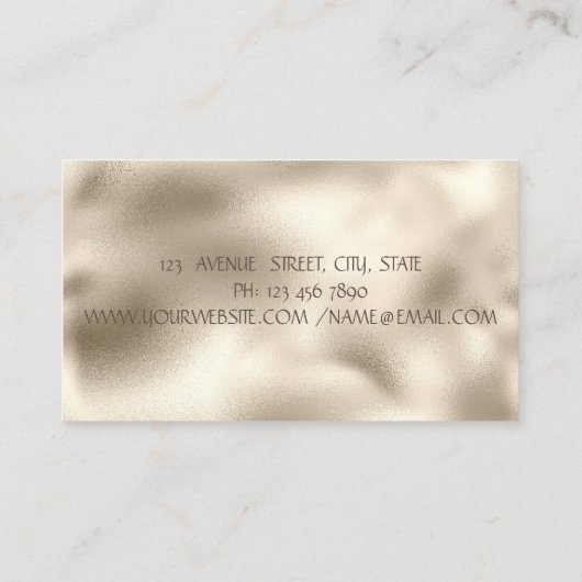 Modern Sewing Machine Holographic Tailor 名刺 (裏面)