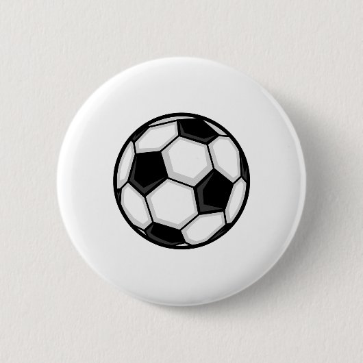 Modern Shaded Soccer Ll 缶バッジ (正面)