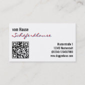 Modern Shepherd Dog 名刺 (裏面)