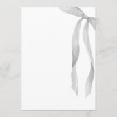 Modern She's Tying The Knot Bow Bridal Shower 招待状 (裏面)