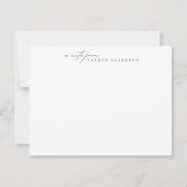 Modern Signature Style Note Card 招待状 (正面)