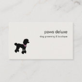 Modern Silhouette Dog Grooming 名刺 (正面)