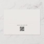 Modern Silhouette Dog Walking QR Code サンキューカード (裏面)