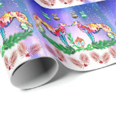 Modern Silken Windhound Wrapping Paper ラッピングペーパー (ロールコーナー)