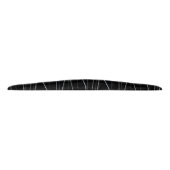Modern Silver Wavy Lines Pattern タイヘッドバンド (裏面)