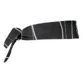 Modern Silver Wavy Lines Pattern タイヘッドバンド (回転270)