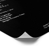 Modern Simpel Preislisten  Poster ポスター (角)