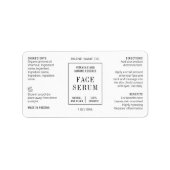 Modern Simple 1 OZ 30ML Dropper Bottle Label ラベル (正面)