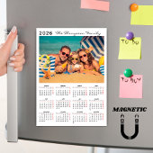 Modern Simple 2026 Calendar One Photo Magnet