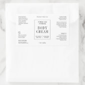 Modern Simple 4OZ Cosmetic Bottle Wraparound Label 長方形シール (バッグ)