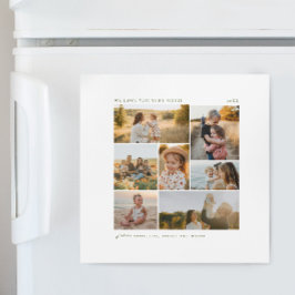 Modern Simple 7 Photo Collage Christmas