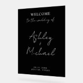 Modern Simple Acrylic Wedding Welcome Sign アクリルサイン (傾斜)