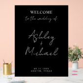 Modern Simple Acrylic Wedding Welcome Sign アクリルサイン (ウェディング)