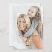 Modern Simple Be Merry Typography 1 Photo シーズンカード (裏面)