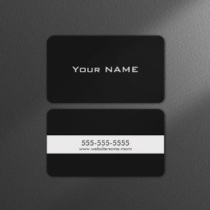Modern Simple Black コーリングカード