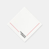 Modern Simple Black White Trendy Minimalist Plain  スタンダードカクテルナプキン (角)