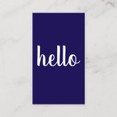 Modern Simple Blue White QR Code Consultant  名刺 (正面)