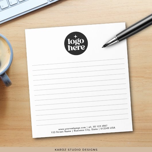 Modern Simple Business Logo Notepad ノートパッド