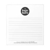 Modern Simple Business Logo Notepad ノートパッド (正面)