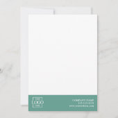 Modern Simple Business Logo Professional Editable ノートカード (正面)