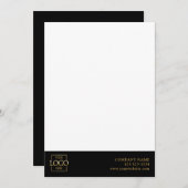 Modern Simple Business Logo Professional Editable ノートカード (正面/裏面)