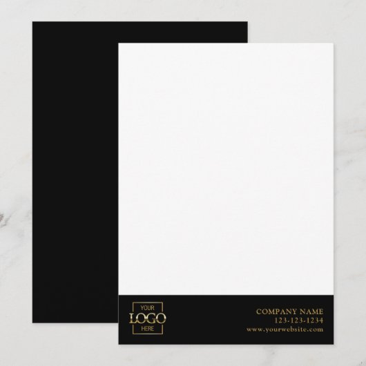 Modern Simple Business Logo Professional Editable ノートカード (正面/裏面)