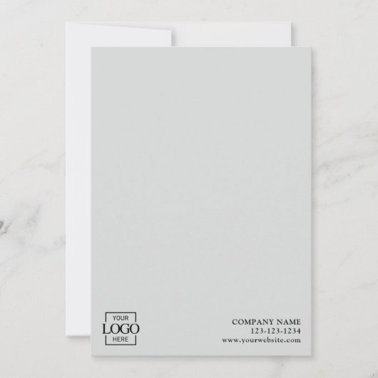 Modern Simple Business Logo Professional Editable ノートカード (正面)