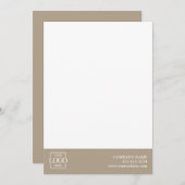 Modern Simple Business Logo Professional Editable ノートカード (正面/裏面)