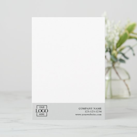 Modern Simple Business Logo Professional Editable ノートカード (スタンド正面)