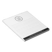 Modern Simple Business Logo Ruled Notepad ノートパッド (アングル)