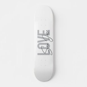 Modern, simple, chic, cool design Love San Jose スケートボード
