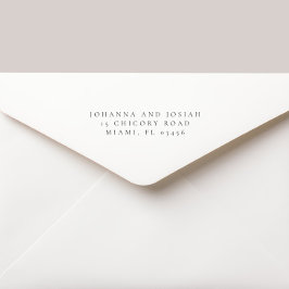 Modern Simple Classic Wedding Return Address セルフインキングスタンプ
