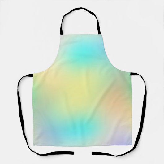 Modern simple clear colorful gradient エプロン (正面)