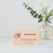 Modern simple coffee Shop Loyalty Card 名刺 (スタンド正面)