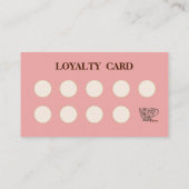 Modern simple coffee Shop Loyalty Card 名刺 (裏面)