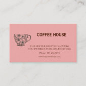Modern simple coffee Shop Loyalty Card 名刺 (正面)