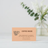 Modern simple coffee Shop Loyalty Card 名刺 (スタンド正面)