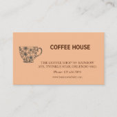 Modern simple coffee Shop Loyalty Card 名刺 (正面)