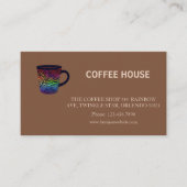 Modern simple coffee Shop Loyalty Card 名刺 (正面)