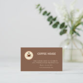 Modern simple coffee Shop Loyalty Card 名刺 (スタンド正面)