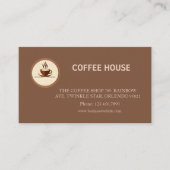 Modern simple coffee Shop Loyalty Card 名刺 (正面)